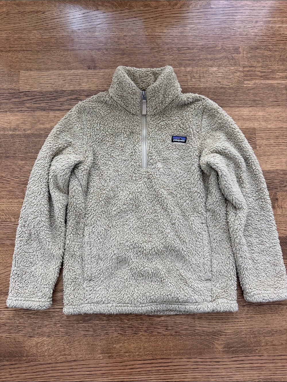 Patagonia Kids' Tan Los Gatos Fleece Half-Zip Jacket